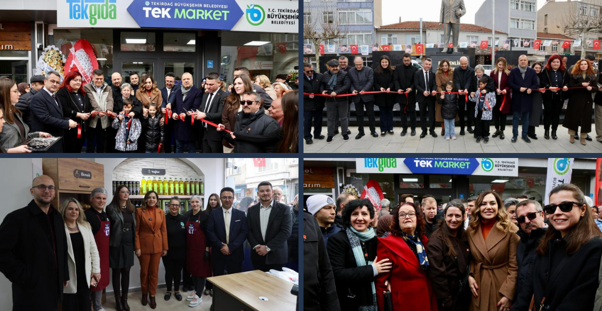Hayrabolu’ya Çifte Hizmet: TEK Market ve Cumhuriyet Meydanı Açıldı